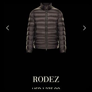 Mens moncler feather bike/dress jacket